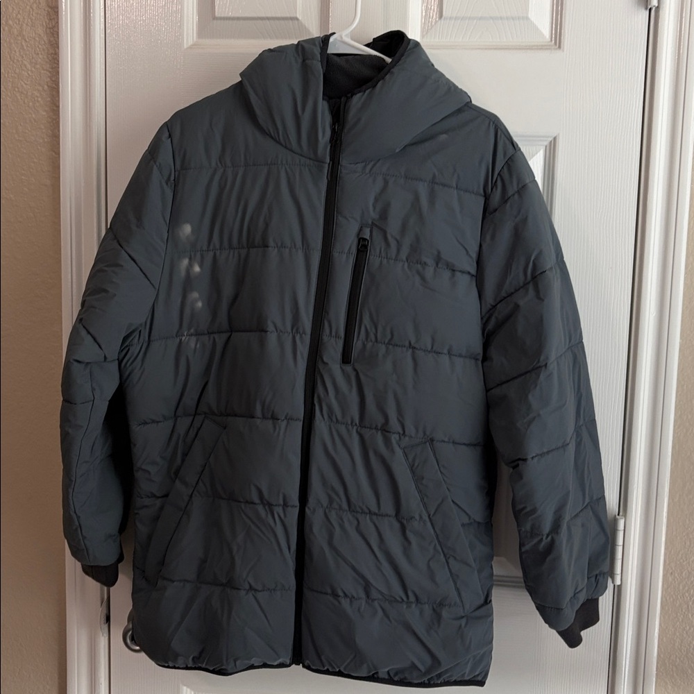 Abercrombie & Fitch Gray Puffer Jacket